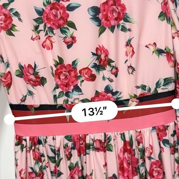 Comino Couture London Let’s Split Pink Floral Long Sleeve Maxi Dress 6 NWT - Picture 14 of 16